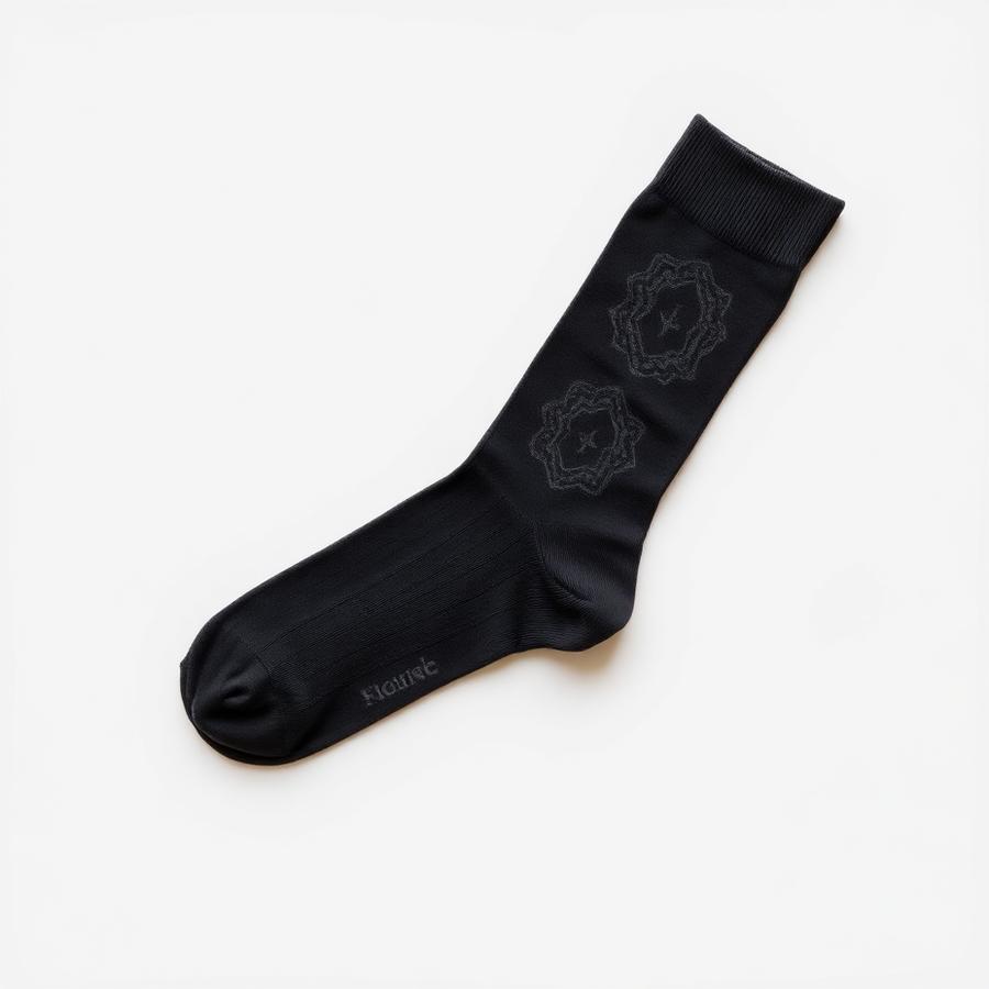 Elegantní černé ponožky z merino vlny
